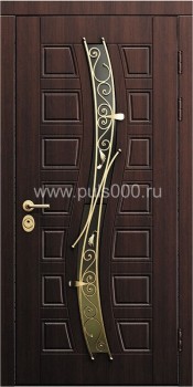 Металлические двери со стеклом с МДФ ST-1761, цена 52 500  руб.